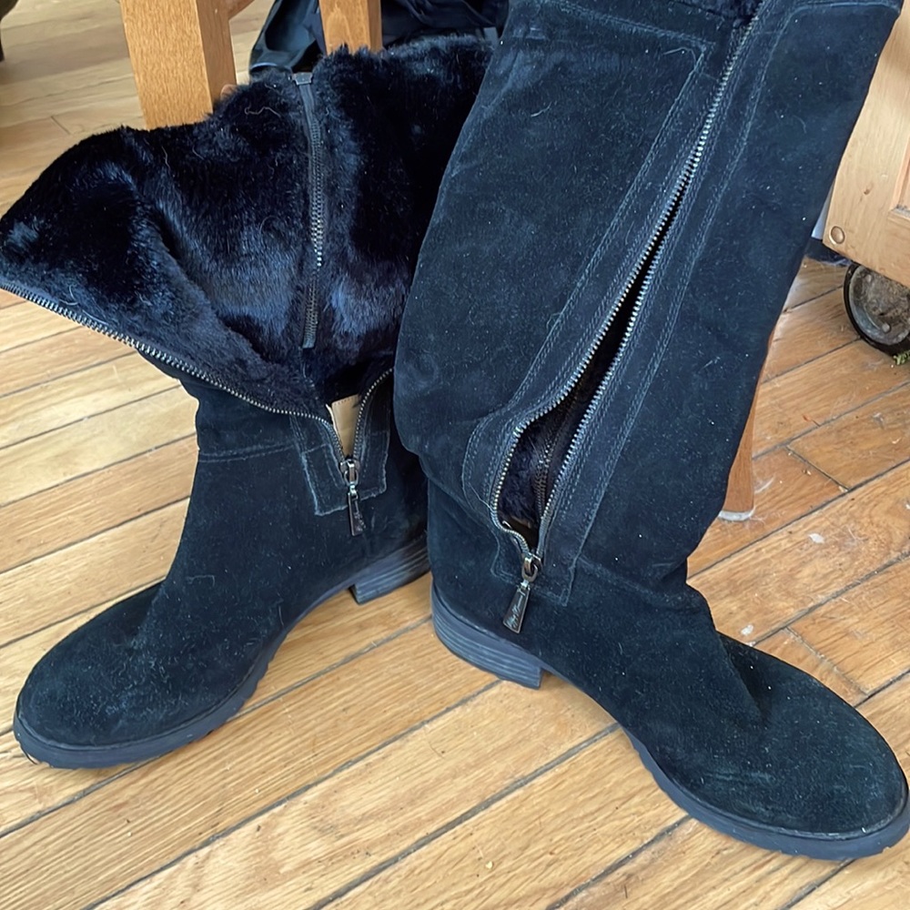 Matt Bernson suede and fur winter boots, so comfortable, great condition, 7.5